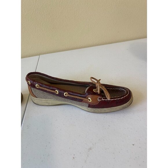 Sperry Top Sider Anglefish Cordovan Anchor Brown Boat Shoes 9102898 Size 8M - Picture 14 of 16